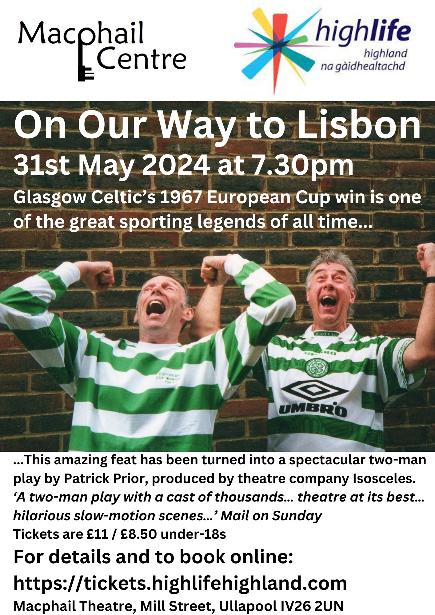 On Our Way to Lisbon advert