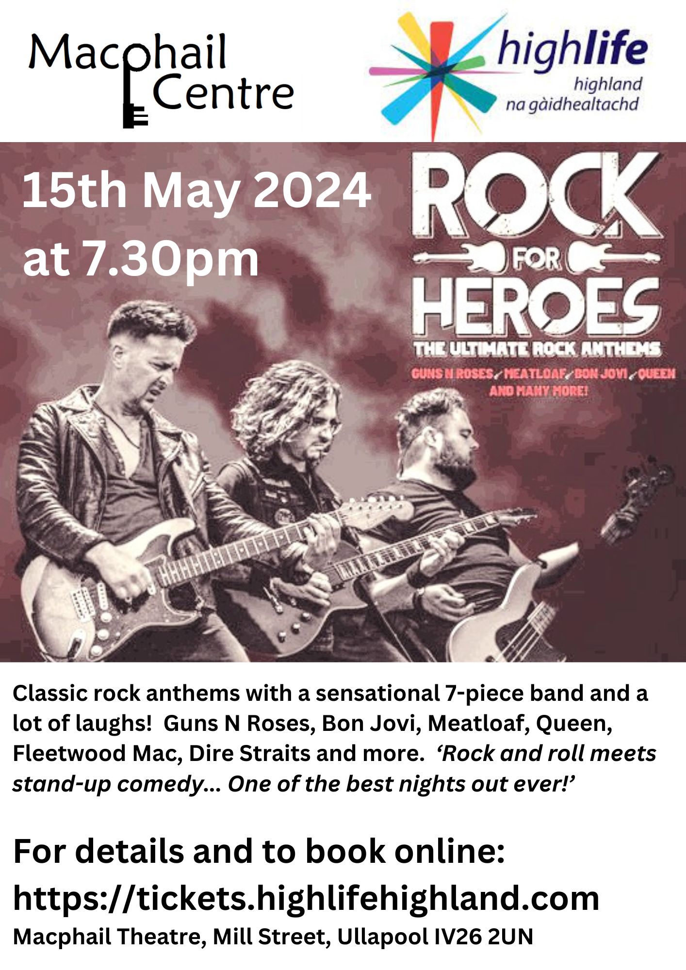 Rock for Heroes advert 1